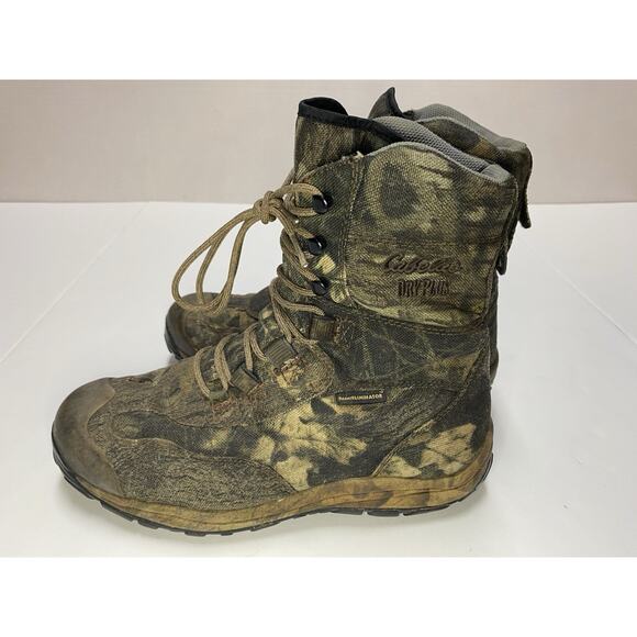 Cabela’s Waterproof Full Draw Hunting Boots Size 8.5 EE Mossy Oak Vibram Soul - Picture 5 of 11